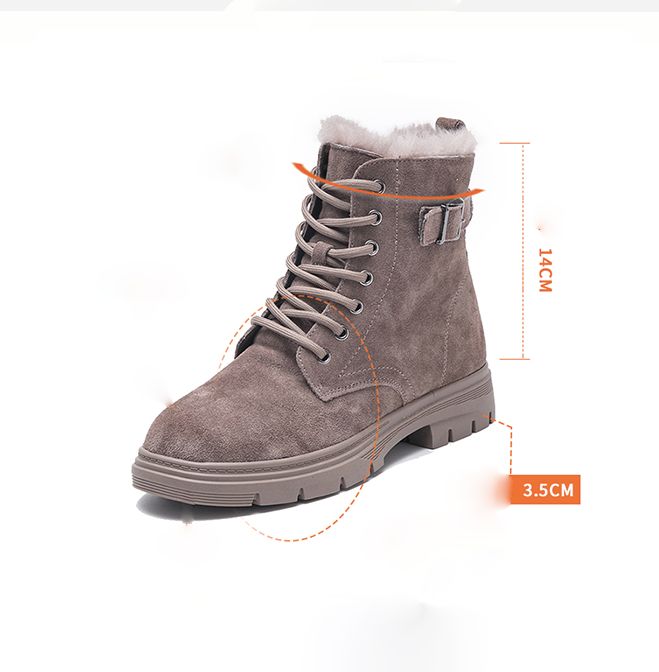 Winter Velvet Plys Martin Støvler | Gavesko 40-43