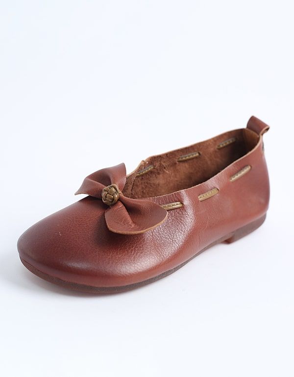 Forår Sommer Blødt Læder Bowknot Flats