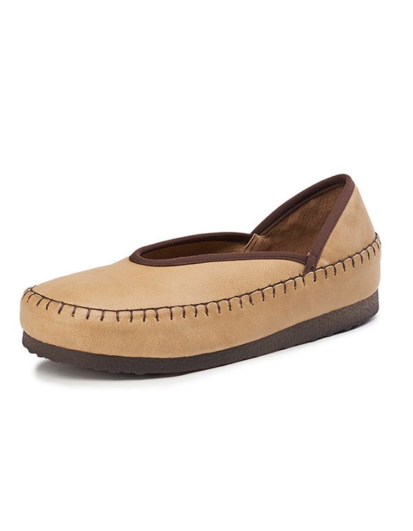 Forår Sommer Retro Læder Flats Loafers