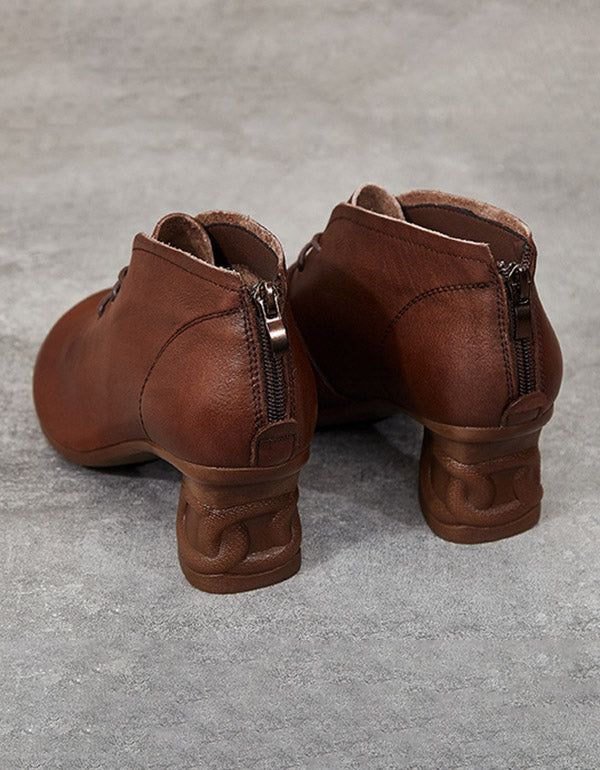 Forårs Skridsikre Chunky Heal Boots