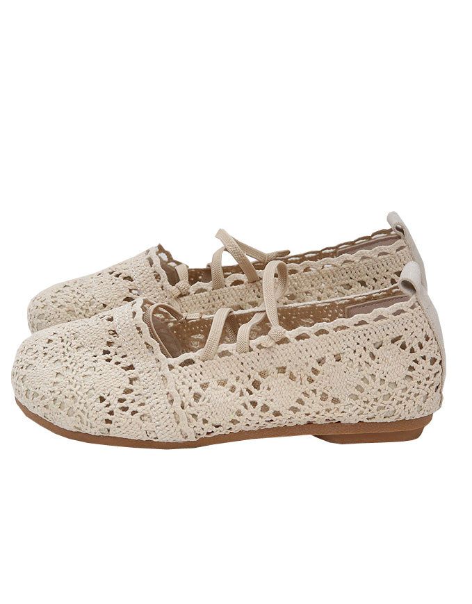 Front Strappy Blød Bund Lace Flats