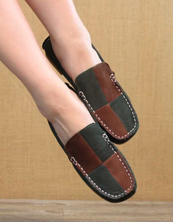 Spring Flat Håndlavede Læder Loafers