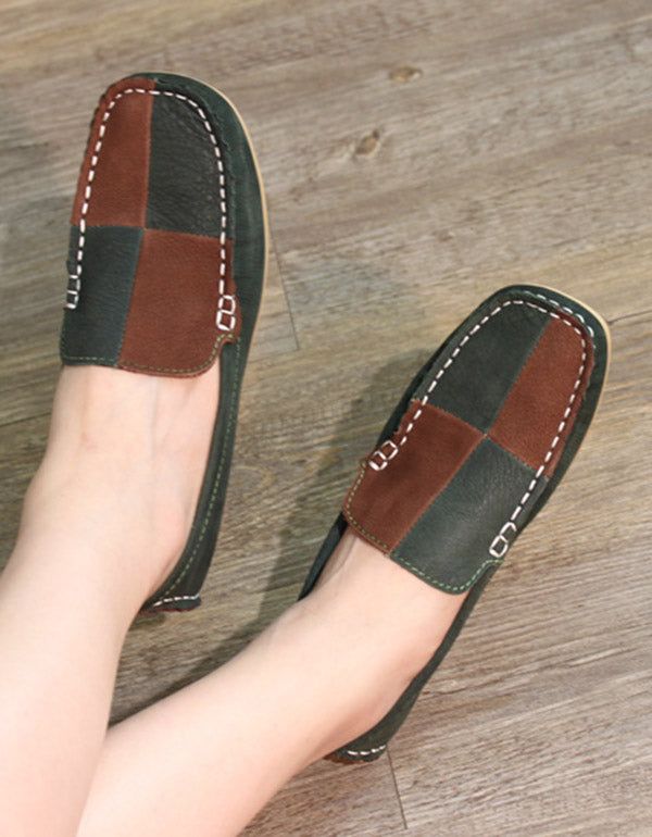 Spring Flat Håndlavede Læder Loafers