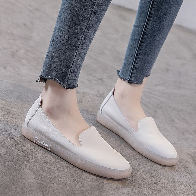 Casual Bløde Dame Flats-hvide | 35-41