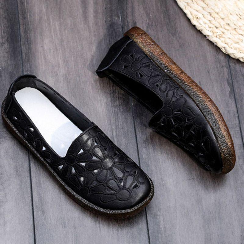 Hule Læder Kvinder Casual Flats 34-41 | Gave Sko