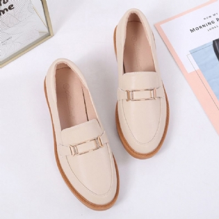 Casual Flad Læder Dame Loafers