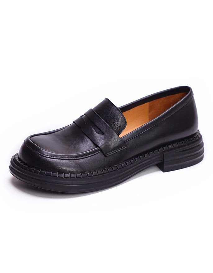 Håndlavede Retro Læder Soft Sole Loafers