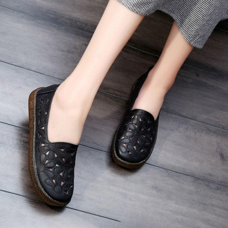 Hule Læder Kvinder Casual Flats 34-41 | Gave Sko