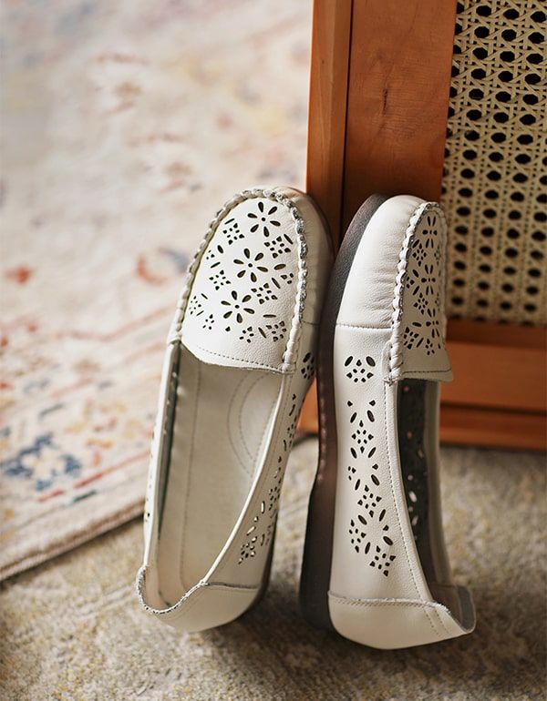 Retro Læder Slip-on Comfy Loafers