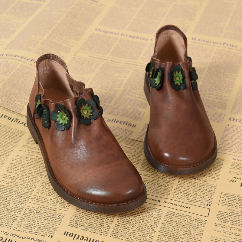 Spring Flower Flats Retro Sko | Gave Sko