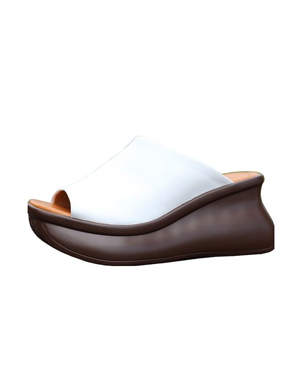 Kvinders Sommer Fisketå Retro Wedge Slides