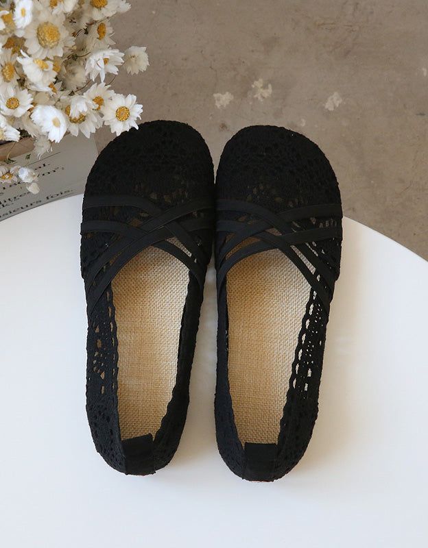 Bløde Bund Foran Strappy Lace Flats