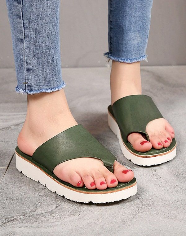 Sommer Læder Fashion Flip Flops