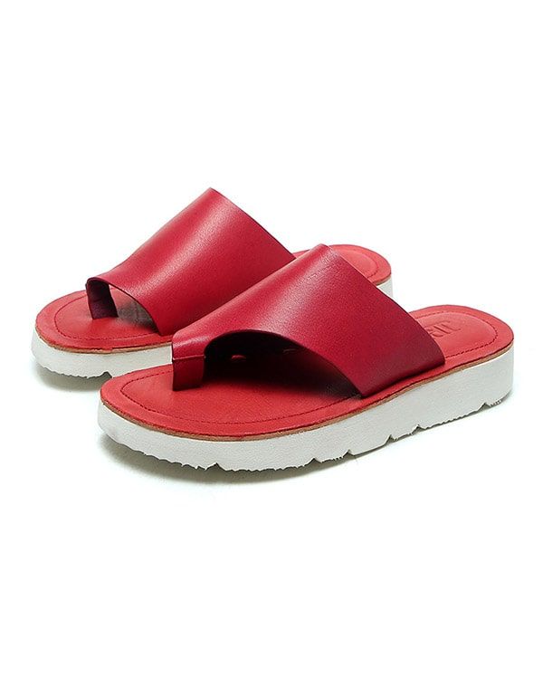 Sommer Læder Fashion Flip Flops