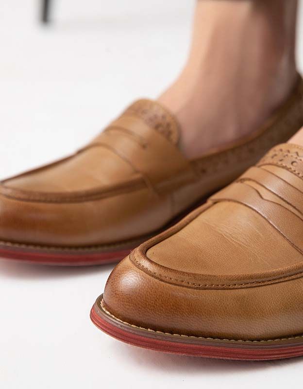 Vintage Oxfords Loafers I Britisk Stil Til Kvinder