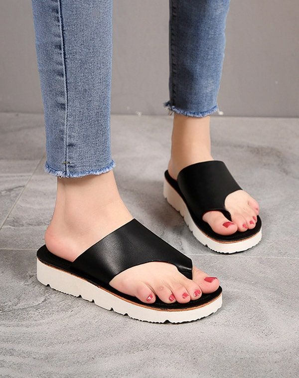 Sommer Læder Fashion Flip Flops