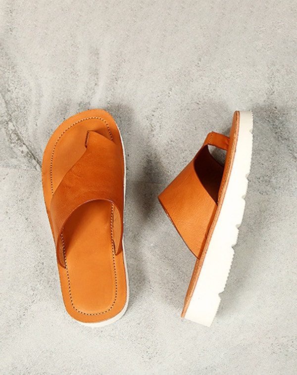 Sommer Læder Fashion Flip Flops