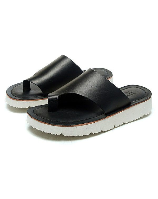 Sommer Læder Fashion Flip Flops