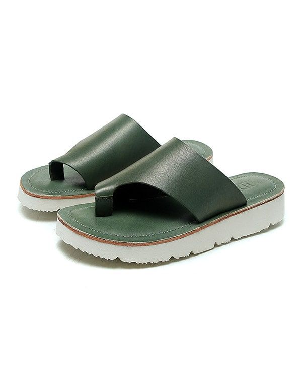 Sommer Læder Fashion Flip Flops