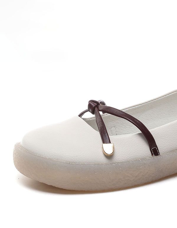 Sygeplejerskesko I Læder Blødbund Casual Flats