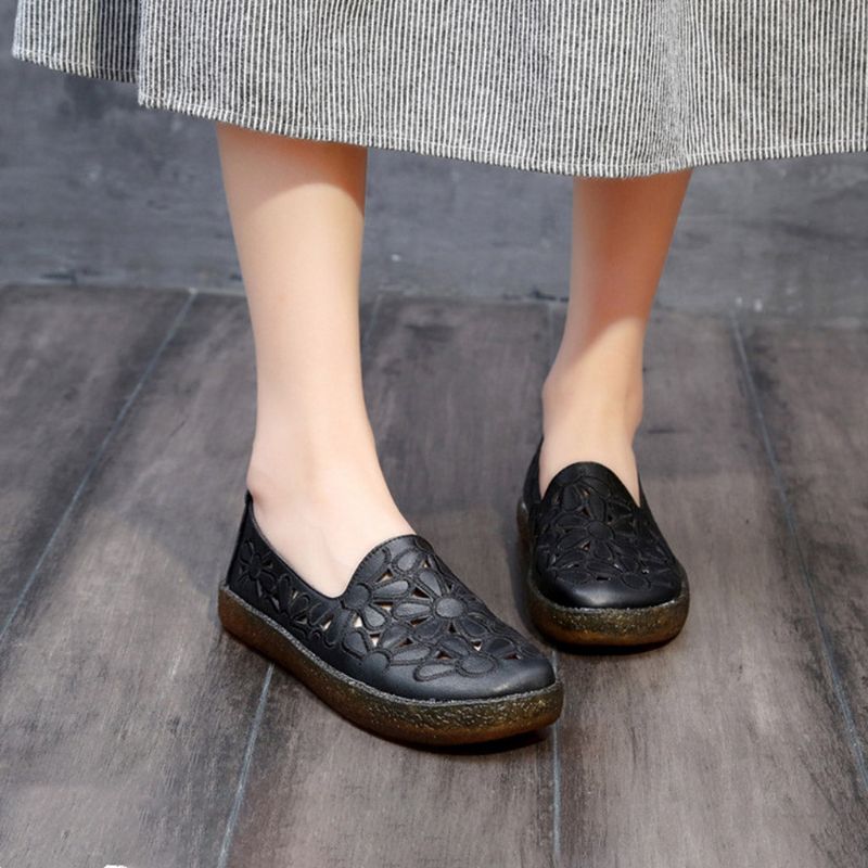 Hule Læder Kvinder Casual Flats 34-41 | Gave Sko