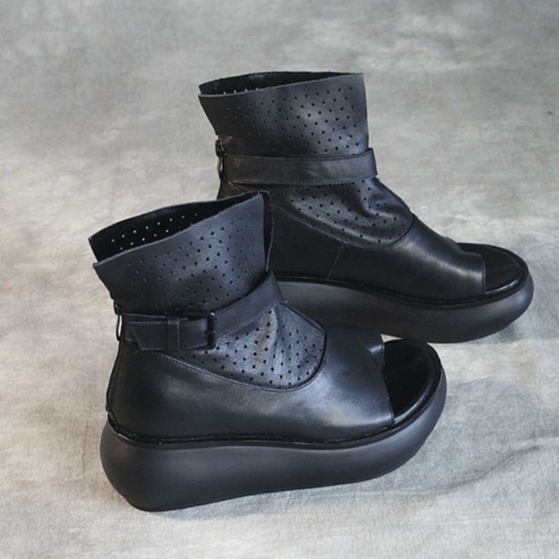 Håndlavede High-top Platform Damesandaler