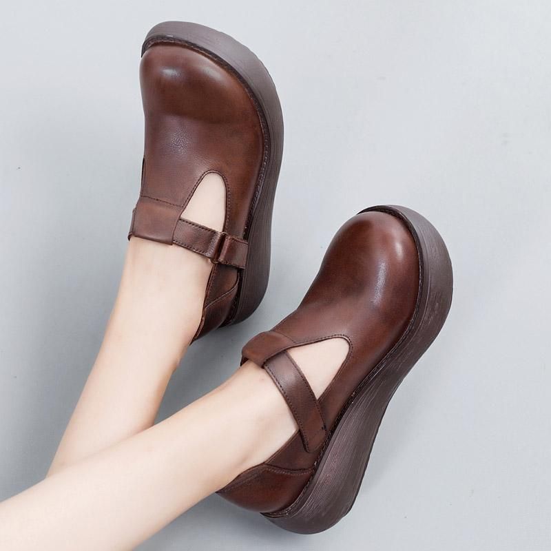 Sommer Retro Wedge Sandaler Til Kvinder