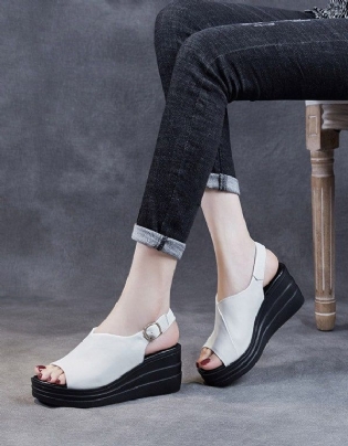 Sommer Slingback Wedge Sandaler Til Kvinder