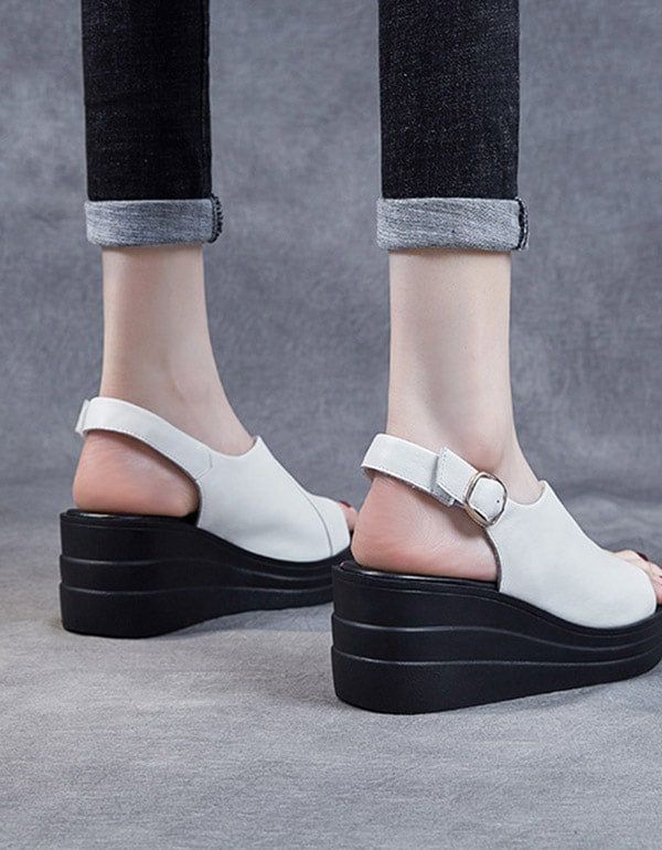 Sommer Slingback Wedge Sandaler Til Kvinder