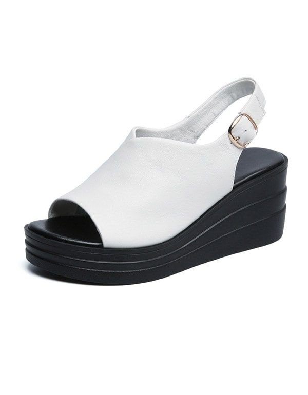 Sommer Slingback Wedge Sandaler Til Kvinder