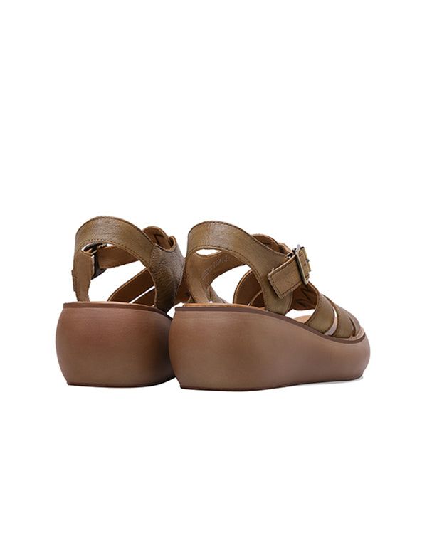 Summer Wedge Sandaler Retro Håndlavede Komfortable