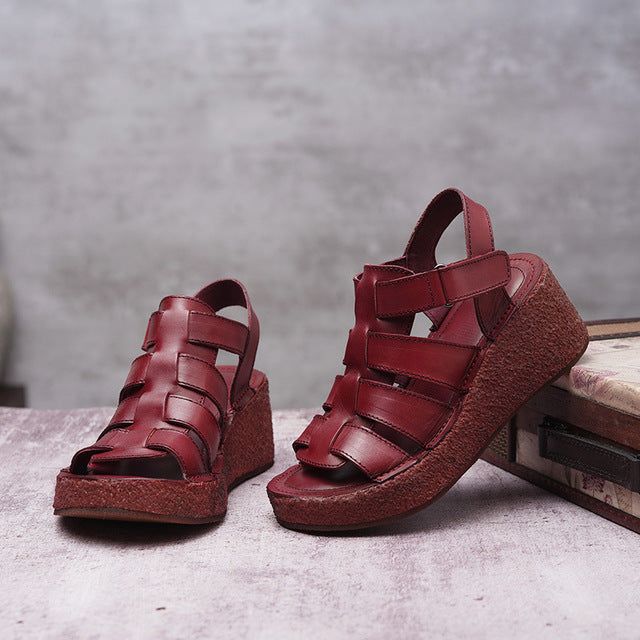 Wedge Dame Sommer Strappy Sandaler