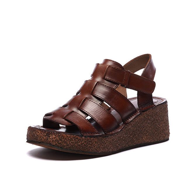 Wedge Dame Sommer Strappy Sandaler