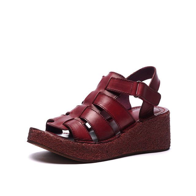 Wedge Dame Sommer Strappy Sandaler