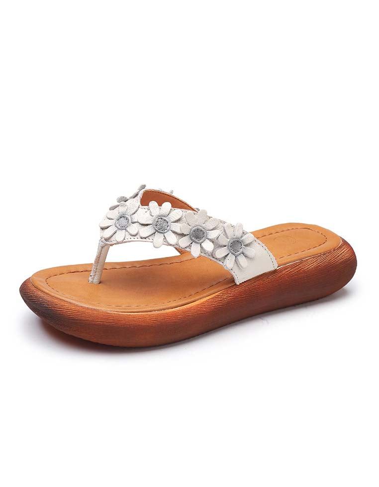 Flower Flip-flops Retro Beach Hjemmesko