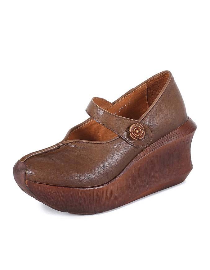 Håndlavede Sommer Elegante Retro Wedge Sandaler