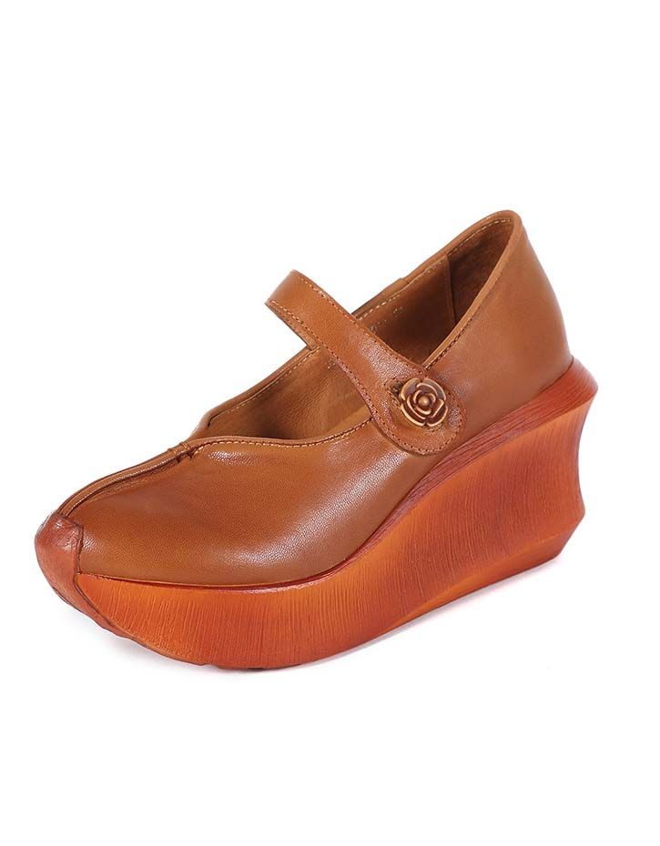 Håndlavede Sommer Elegante Retro Wedge Sandaler