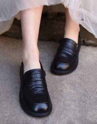 Håndlavede Vintage Komfortable Slip-on Loafers