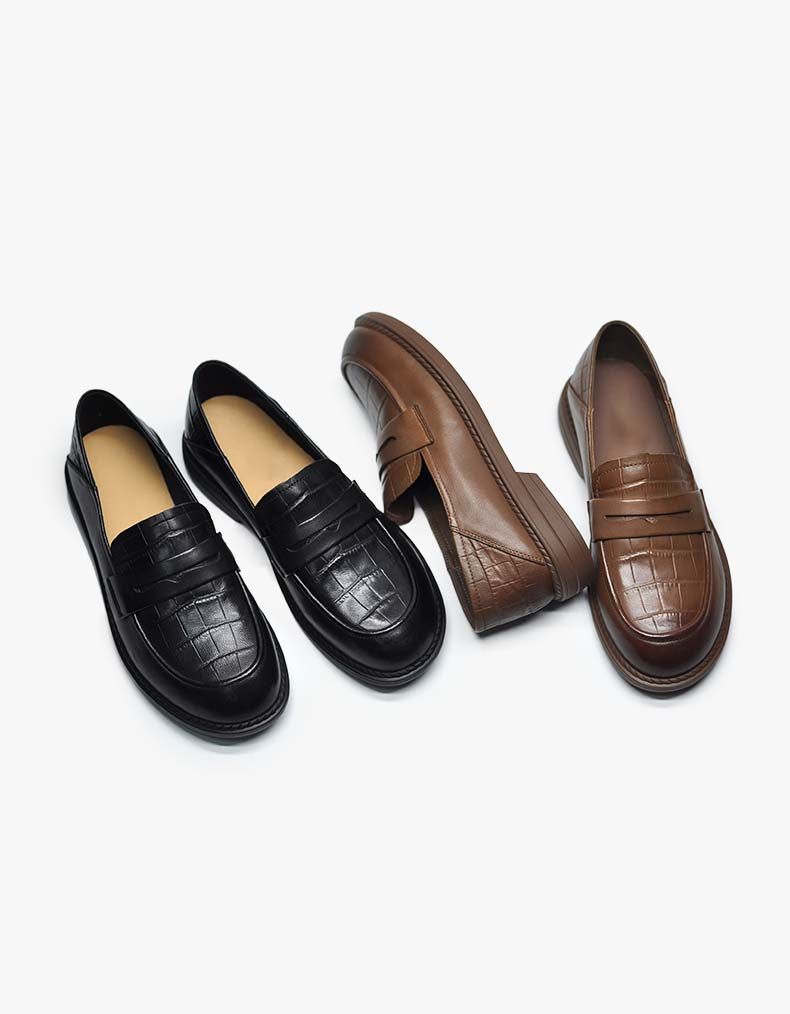 Håndlavede Vintage Komfortable Slip-on Loafers