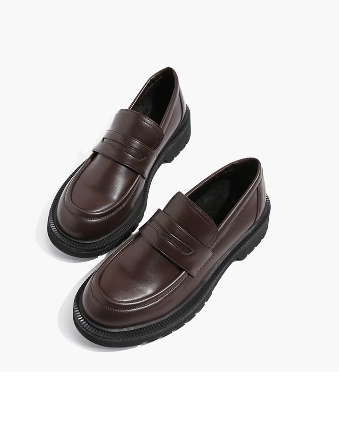 Klassiske Vintage Dame Loafers Sort