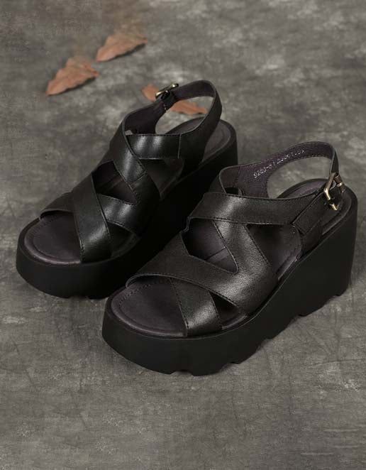 Slingback Wedge Sandaler Til Kvinder