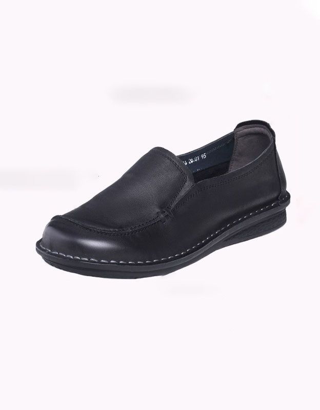 Slip-on Komfortable Håndlavede Retro Læderflader