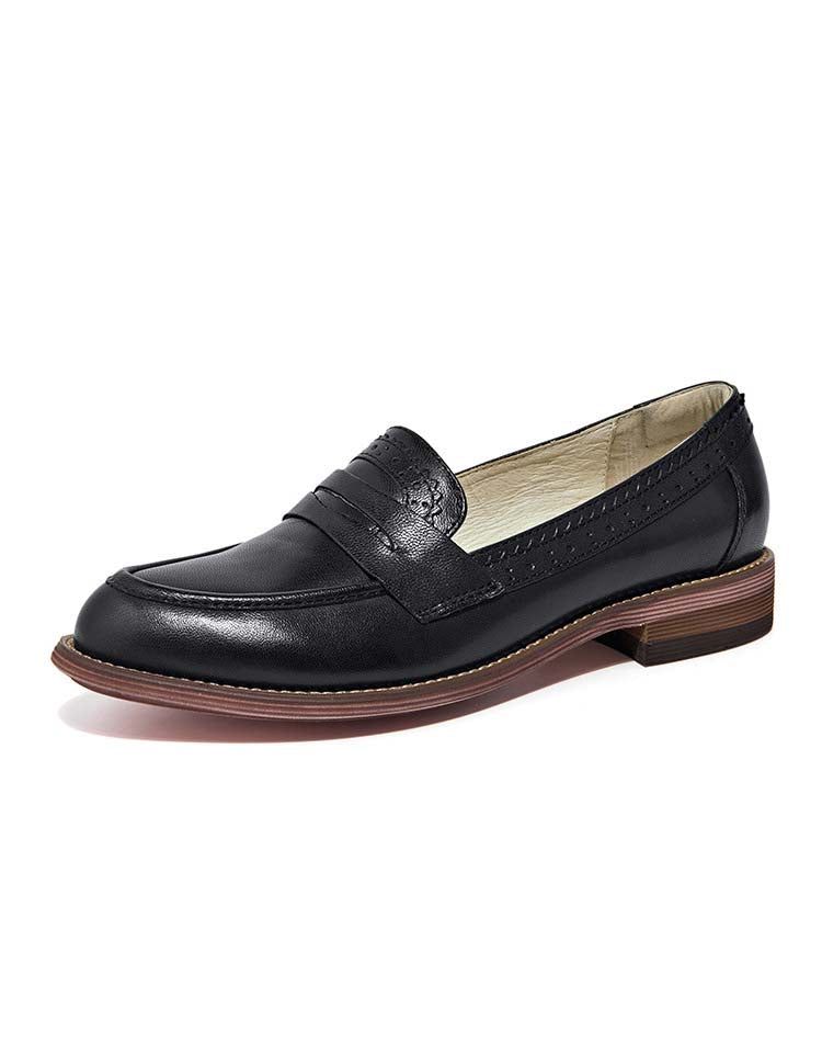 Vintage Oxfords Loafers I Britisk Stil Til Kvinder